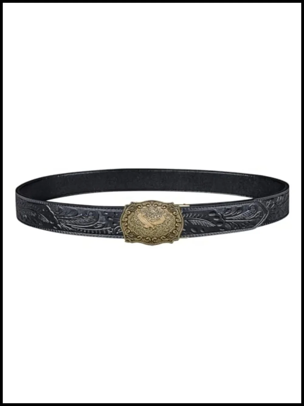 Men's Ratchet Leather Sliding Buckle Dress Belt - No Color